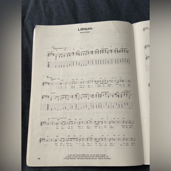 Nirvana Guitar Tabs From the Muddy Banks of the Wishkah - Picture 5 of 6